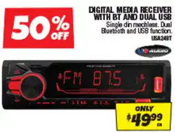 Autobarn Digital media receiver with bt and dual usb offer