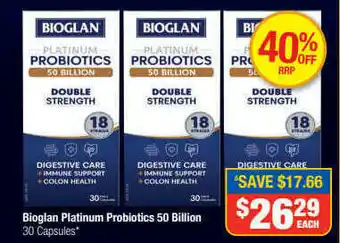Direct Chemist Outlet Bioglan Platinum Probiotics 50 Billion offer