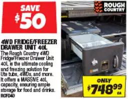 Autobarn 4wd fridge/freezer drawer unit 40l offer
