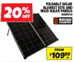 Autobarn Foldable solar blanket kits and rigid solar panels offer