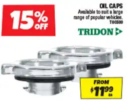 Autobarn Oil caps offer