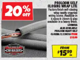 Autobarn Proloom self closing wrap lite offer