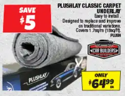 Autobarn Plushlay classic carpet underlay offer
