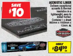Autobarn Acoustic liner offer