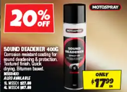 Autobarn Sound deadener offer