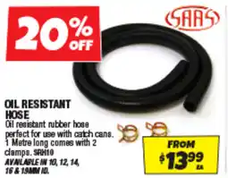 Autobarn Oil resistant hose offer