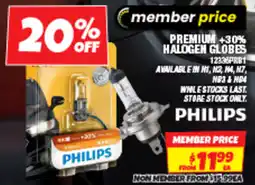 Autobarn Premium +30% halogen globes offer