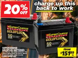 Autobarn Supercharge goldplus batteries offer