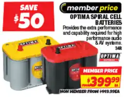 Autobarn Optima spiral cell batteries offer