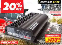 Autobarn Classic under bonnet dc battery chargers offer