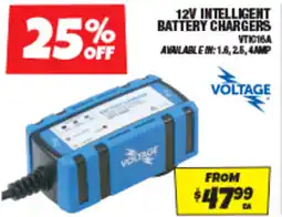 Autobarn 12v intelligent battery chargers offer