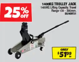 Autobarn 1400kg trolley jack offer