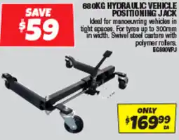 Autobarn 680kg hydraulic vehicle positioning jack offer