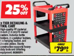 Autobarn 3 tier detailing & tool cart offer