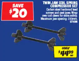 Autobarn Twin jaw coil spring compressor set offer