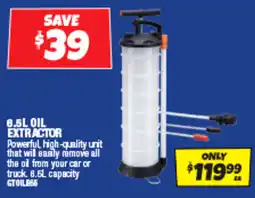 Autobarn 6.5l oil extractor offer