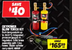 Autobarn Oxypower blow torch kit offer