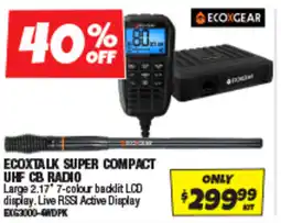 Autobarn Ecoxtalk super compact uhf cb radio offer