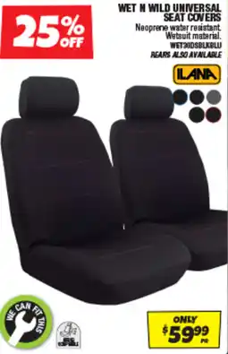 Autobarn Wet n wild universal seat covers offer