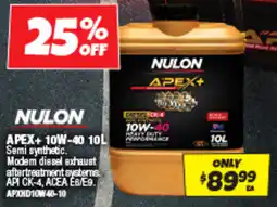 Autobarn Apex+ 10w-40 10l semi synthetic. offer