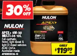 Autobarn Apex+ 5w-30 multi-34 offer