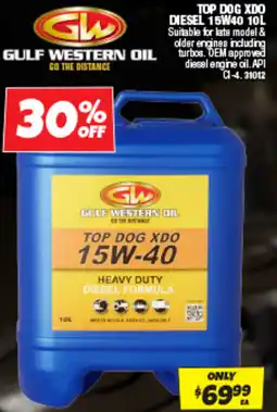 Autobarn Top dog xdo diesel 15w40 offer