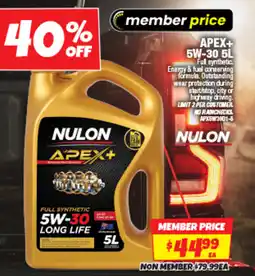 Autobarn Apex+ 5w-30 offer