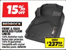 Autobarn Front & rear moulded floor liners offer