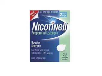 Terry White Nicotinell 2mg 72 lozenges offer