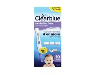 Terry White Clearblue digital ovulation test 10 pack offer