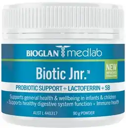 Amcal Pharmacies Bioglan Medlab Biotic Jnr offer