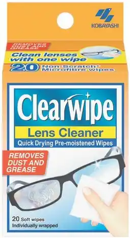 Amcal Pharmacies Clearwipe Lens Cleaner Wipes offer