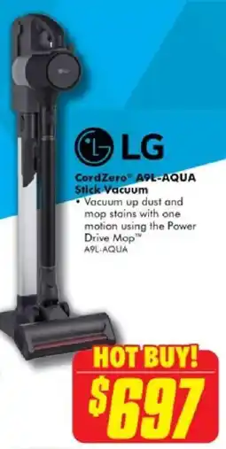 The Good Guys Cordzero® a9l-aqua stick vacuum offer
