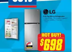 The Good Guys Top mount refrigerator offer
