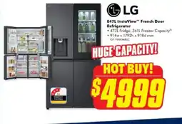 The Good Guys Instaview French door refrigerator offer
