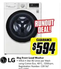 The Good Guys Front load washer offer