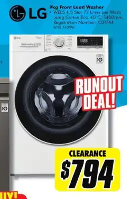 The Good Guys Front load washer offer