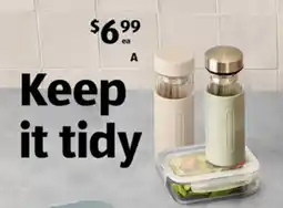 ALDI A glass container or drink bottle offer