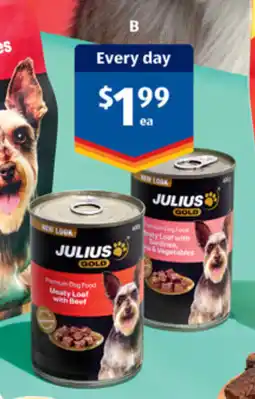 ALDI Julius gold grain free dog food offer