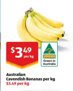 ALDI Australian cavendish bananas per offer