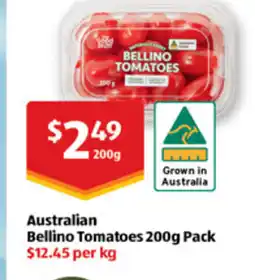 ALDI Australian bellino tomatoes offer