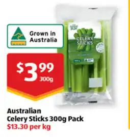 ALDI Australian celery sticks offer