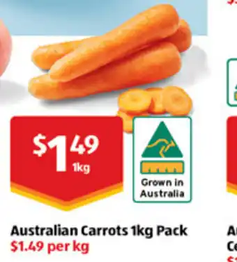 ALDI Australian carrots offer