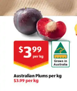 ALDI Australian plums offer