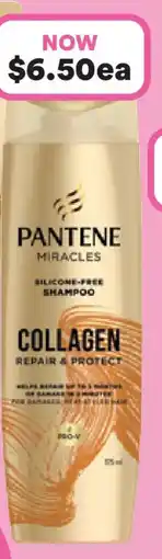 Priceline Pantene miracles collagen repair & protect silicone-free shampoo offer