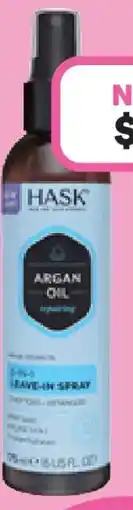 Priceline Hask argan oil repairing 5-in-1 leave-in spray offer