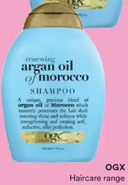 Priceline Ogx renewing + repairing & shine argan oil of morocco shampoo for dry & damaged hair offer