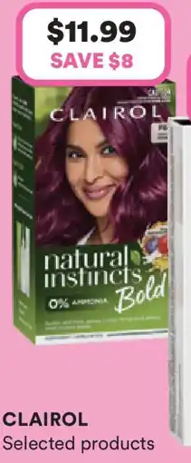 Priceline Clairol Natural Instincts Bold Permanent Hair Colour F66 Dragon Fuchsia offer