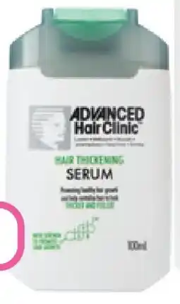 Priceline Advanced hair solutions hair thickening serum offer