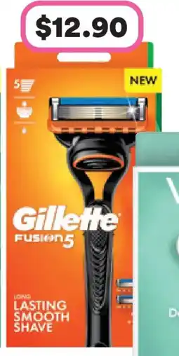 Priceline Gillette fusion5 razor 1 handle + 2 cartridges offer